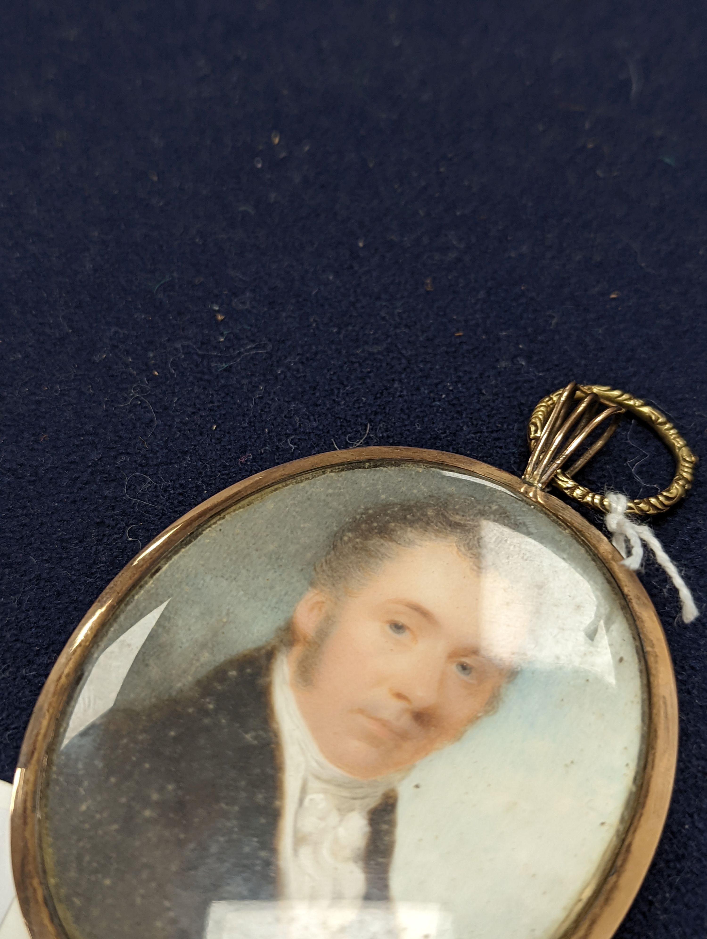 A 19th century portrait miniature of a gentleman